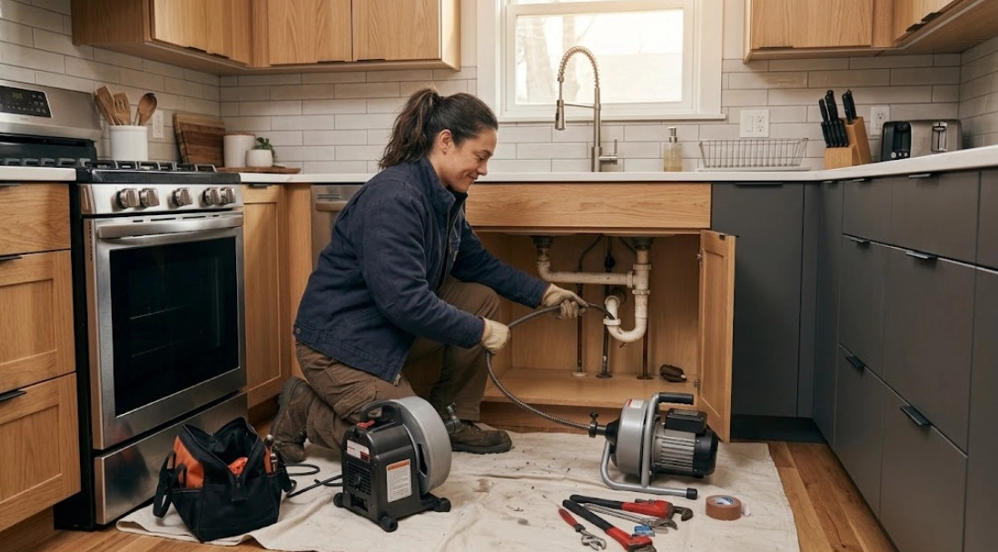 Map outline or geographic service representation for Manhattan plumbing service
